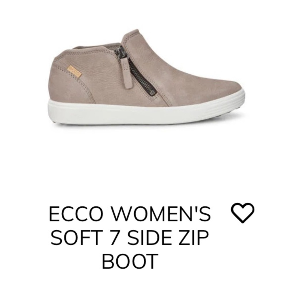 Ecco taupe zip up women 37